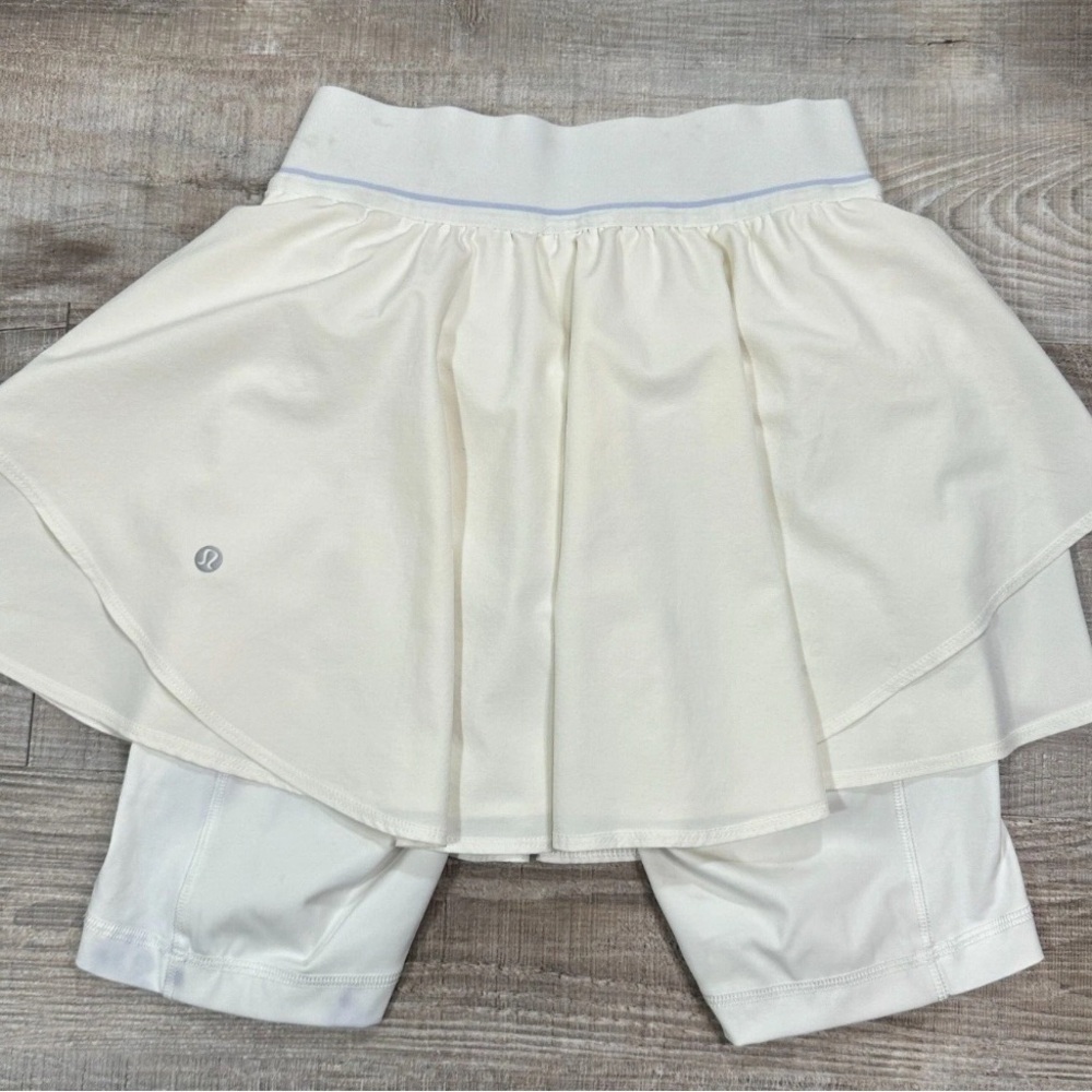 Lululemon Athletica White Skirted Shorts